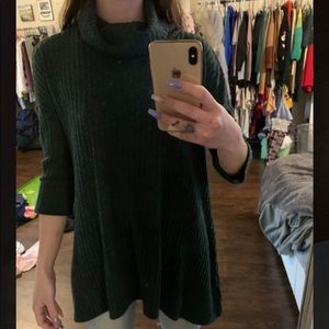 Olive green cowl neck sweater